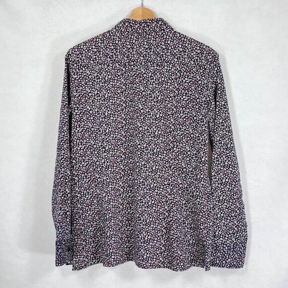 Talbots Floral Form Fitting Button Down Shirt Ditsy Grandma CottageCore Chic - Picture 3 of 4